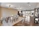 Dining area flows to the living room and kitchen, ideal for entertaining at 6117 Foxcroft Ave, Las Vegas, NV 89108