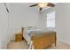 Inviting bedroom with soft lighting, closet, and a cozy bed, creating a serene retreat at 6814 Willowcroft St, Las Vegas, NV 89149