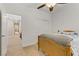 Comfortable bedroom with closet, ceiling fan, and natural light at 6814 Willowcroft St, Las Vegas, NV 89149