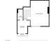 Upstairs floor plan displaying the bedroom, bathroom, and balcony in a well-designed layout at 6925 Emerald Springs Ln, Las Vegas, NV 89113