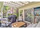 Relaxing patio with comfortable seating and a grill, perfect for enjoying the outdoor scenery and entertaining at 6925 Emerald Springs Ln, Las Vegas, NV 89113