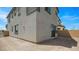 The large, blank canvas backyard with privacy fence is ready to be customized at 77 Tardando Ave, Henderson, NV 89015
