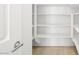 Pantry with shelving to maximize kitchen storage space at 77 Tardando Ave, Henderson, NV 89015