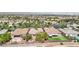 Wide aerial view showing the community, highlighted by green landscaping, neighboring homes, and recreational areas at 8316 Imperial Lakes St, Las Vegas, NV 89131