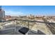 Enjoy panoramic city views from this beautiful balcony with glass railings at 900 Las Vegas Blvd # 1014, Las Vegas, NV 89101