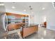 Well-equipped kitchen with stainless steel appliances and a convenient island at 900 Las Vegas Blvd # 1014, Las Vegas, NV 89101