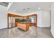 Modern kitchen features stainless steel appliances and a functional center island at 900 Las Vegas Blvd # 1014, Las Vegas, NV 89101