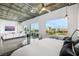 Modern bedroom and city views showcasing an open concept floorplan, natural light, and sleek design elements at 900 Las Vegas Blvd # 1014, Las Vegas, NV 89101