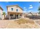 Large backyard with a covered patio, perfect for entertaining and outdoor living at 9013 Meisenheimer Ave, Las Vegas, NV 89143