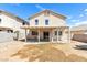 Spacious backyard featuring a covered patio and potential for landscaping at 9013 Meisenheimer Ave, Las Vegas, NV 89143