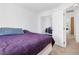 Bedroom features carpet and closet with mirrored doors at 9013 Meisenheimer Ave, Las Vegas, NV 89143