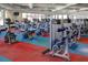 Well-equipped fitness center with treadmills, elliptical machines, and weight training equipment for residents at 985 Via Lombardi Ave, Henderson, NV 89011