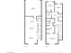Detailed floorplan showcasing the layout of the two floors including living room, kitchen and bedrooms at 985 Via Lombardi Ave, Henderson, NV 89011