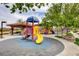 Fun-filled playground with colorful equipment and ample space for to play at 985 Via Lombardi Ave, Henderson, NV 89011
