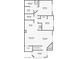 Floor plan showcasing the layout of bedrooms, bathrooms, kitchen, living room and balcony at 9901 Trailwood Dr # 2109, Las Vegas, NV 89134