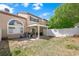 Large backyard featuring a covered patio, perfect for outdoor gatherings and relaxation at 10244 Amber Hue Ln, Las Vegas, NV 89144