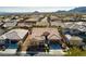 Aerial view of a neighborhood featuring single-Gathering homes and tile roofs at 10417 Artful Stone Ave, Las Vegas, NV 89149