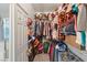Walk-in closet with shelving, and hanging rods for optimal storage at 10754 Balmoral St, Las Vegas, NV 89141