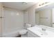 Bathroom featuring a tub and shower, sink, and mirror at 1201 Sulphur Springs Ln # 101, Las Vegas, NV 89128