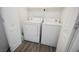 Laundry room showcasing a white washer and dryer set at 1316 Driscoll Dr # 201, Las Vegas, NV 89128