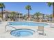 Inviting community pool and hot tub area with seating at 1316 Driscoll Dr # 201, Las Vegas, NV 89128