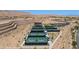 Aerial view of outdoor pickleball courts and desert landscape at 1424 Pin Cushion Rdg, Mesquite, NV 89034