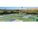 Pickleball courts featuring modern amenities and nets at 1424 Pin Cushion Rdg, Mesquite, NV 89034