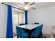 Bright dining area with seating for six and large windows at 1509 Linnbaker Ln # 203, Las Vegas, NV 89110