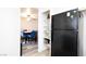 Kitchen with a view to the dining area, showing neutral decor and ample storage at 1509 Linnbaker Ln # 203, Las Vegas, NV 89110
