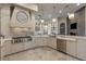 Bright kitchen with modern appliances, an island counter, and designer details at 17 Grand Corniche Dr, Henderson, NV 89011