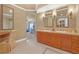 Dual sink bathroom vanity with tile floors at 20 Via Mantova # 306, Henderson, NV 89011