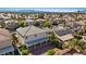 Aerial view of backyard with a covered patio and desert landscaping at 272 Violet Note St, Henderson, NV 89074