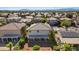 Aerial view of a home featuring a large covered patio in the backyard at 272 Violet Note St, Henderson, NV 89074