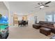 Expansive open-concept living space features a seamless blend of living, dining, and kitchen areas at 272 Violet Note St, Henderson, NV 89074