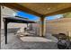 The patio provides an outdoor cooking space with a gazebo and outdoor seating at 2796 Sipe Springs St, Las Vegas, NV 89142