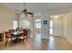 Cozy dining area leads into kitchen featuring tile flooring and neutral paint at 2805 Rungsted St, Las Vegas, NV 89142