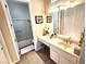 Bright bathroom with vanity and shower at 2809 Winslow Springs Dr, Henderson, NV 89052