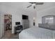 This is a bedroom with carpet flooring and an adjacent walk-in closet at 2951 Overlook Brook St, Las Vegas, NV 89156