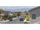 Neighborhood street view showcases the surrounding community and beautiful mountain views at 2951 Overlook Brook St, Las Vegas, NV 89156