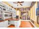 Bright office space with custom built-in shelving and attractive wood desk top at 32 Cerchio Basso, Henderson, NV 89011