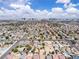 An aerial view of a community featuring a camping trailer set in a grid of homes, pools, and streets at 3845 S Torrey Pines Dr, Las Vegas, NV 89103