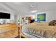 A roomy bedroom with wood floors and a walk in closet providing warmth and style at 3845 S Torrey Pines Dr, Las Vegas, NV 89103