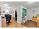 Office space in the bedroom that is well lit, functional, and convenient for work, study, or creative projects at 3845 S Torrey Pines Dr, Las Vegas, NV 89103