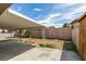 A spacious backyard featuring a large covered patio area at 4393 Swandale Ave, Las Vegas, NV 89121
