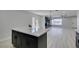 Kitchen island view showcasing ample space and modern finishes at 4393 Swandale Ave, Las Vegas, NV 89121
