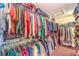 Large closet offers ample storage with racks for clothes, shoes, and accessories at 4471 Borrego Springs Way, Las Vegas, NV 89129