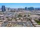 Expansive aerial view of the neighborhood showcasing its proximity to the iconic Las Vegas skyline at 4980 Indian River Dr # 447, Las Vegas, NV 89103