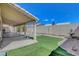 Artificial turf grass and spacious covered patio at 534 Rancho Del Mar Way, North Las Vegas, NV 89031