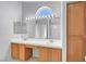 Bright bathroom featuring double sinks, vanity, and ample lighting at 534 Rancho Del Mar Way, North Las Vegas, NV 89031