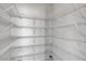 A large pantry with metal shelves provides ample storage space at 534 Rancho Del Mar Way, North Las Vegas, NV 89031